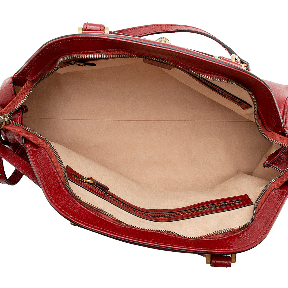 Gucci Leather Re(belle) Medium Top Handle Bag (SHF-14516)