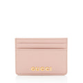 Gucci Leather Script Card Case