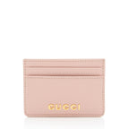 Gucci Leather Script Card Case