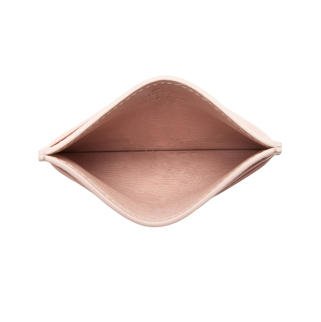 Gucci Leather Script Card Case