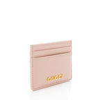 Gucci Leather Script Card Case