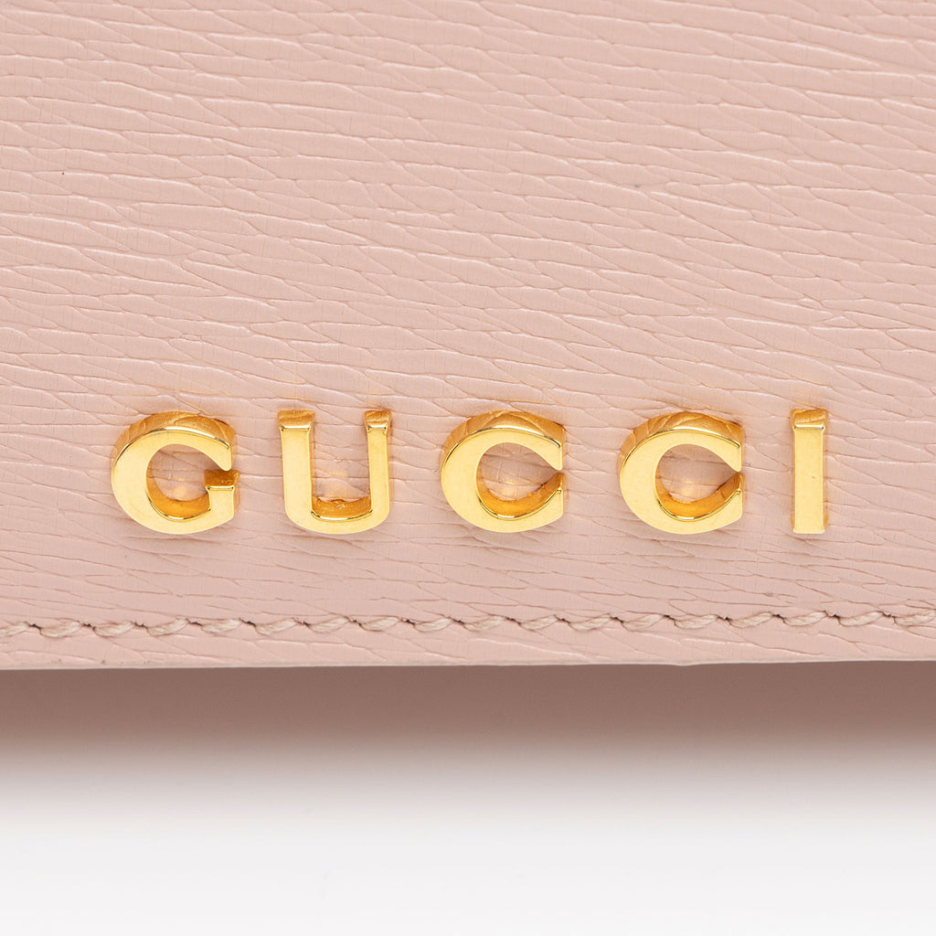 Gucci Leather Script Wallet on Chain