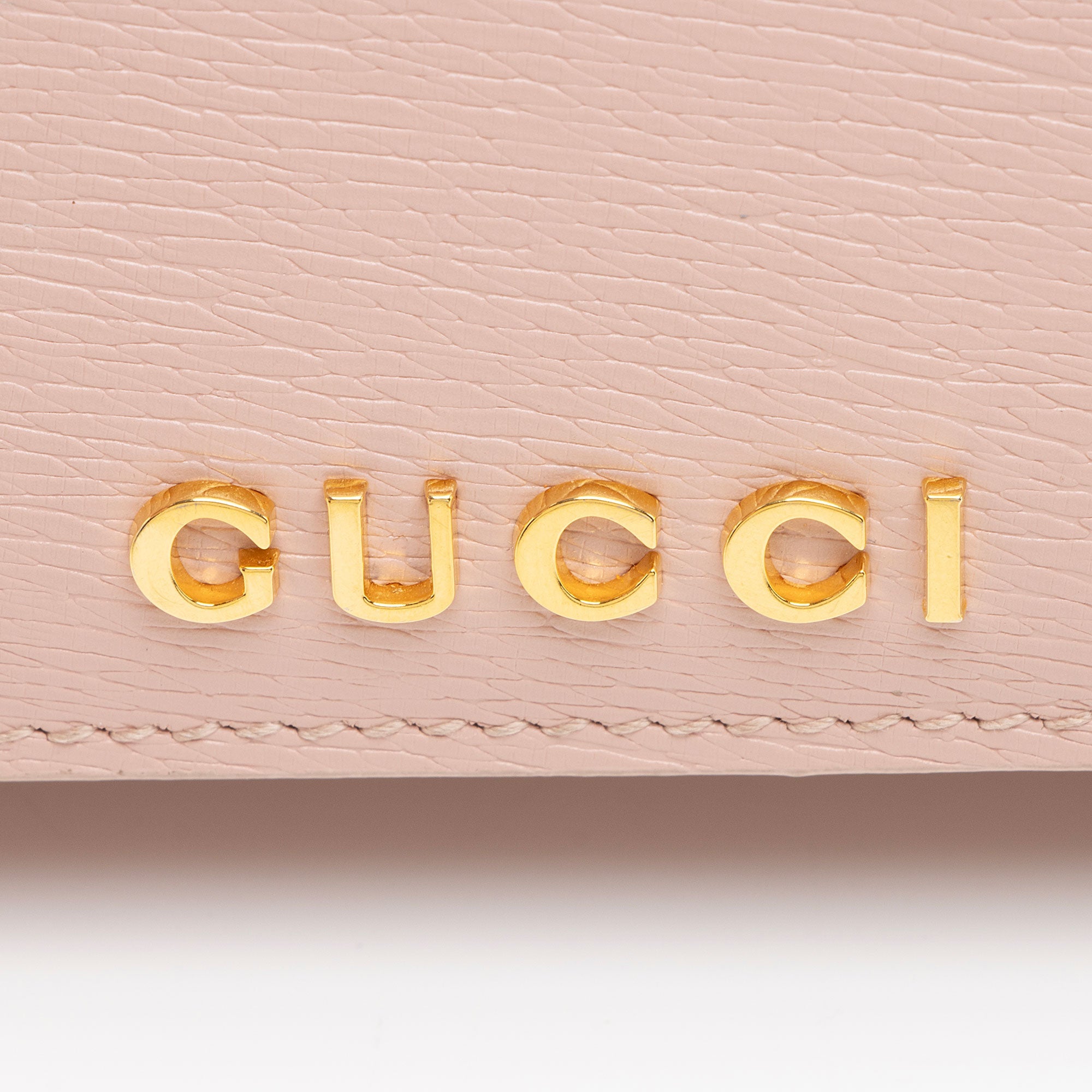 Gucci Leather Script Wallet on Chain