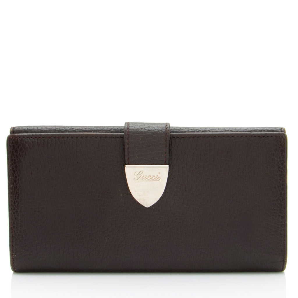 Gucci Leather Signoria Continental Wallet