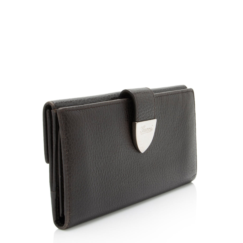 Gucci Leather Signoria Continental Wallet