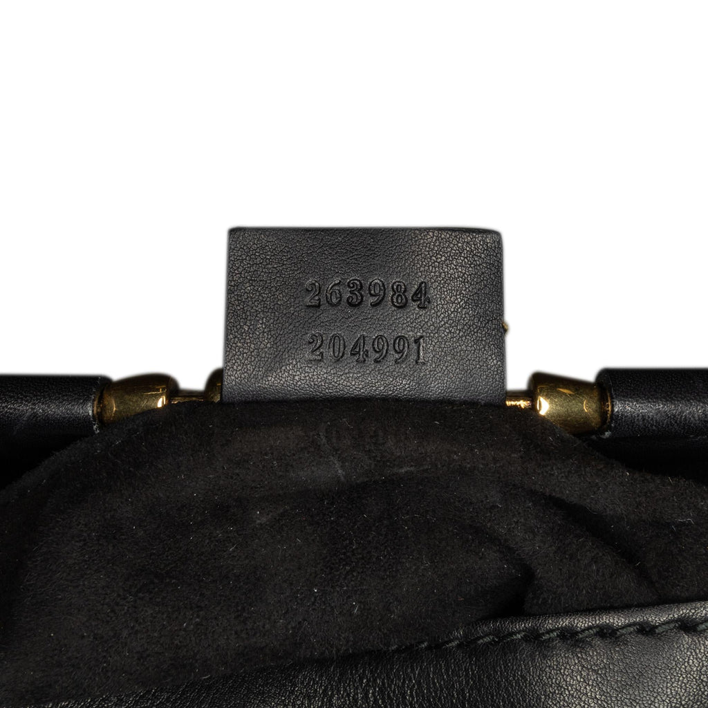 Gucci Leather Snaffle Bit Chain Shoulder Bag (SHG-wpK4Mh)