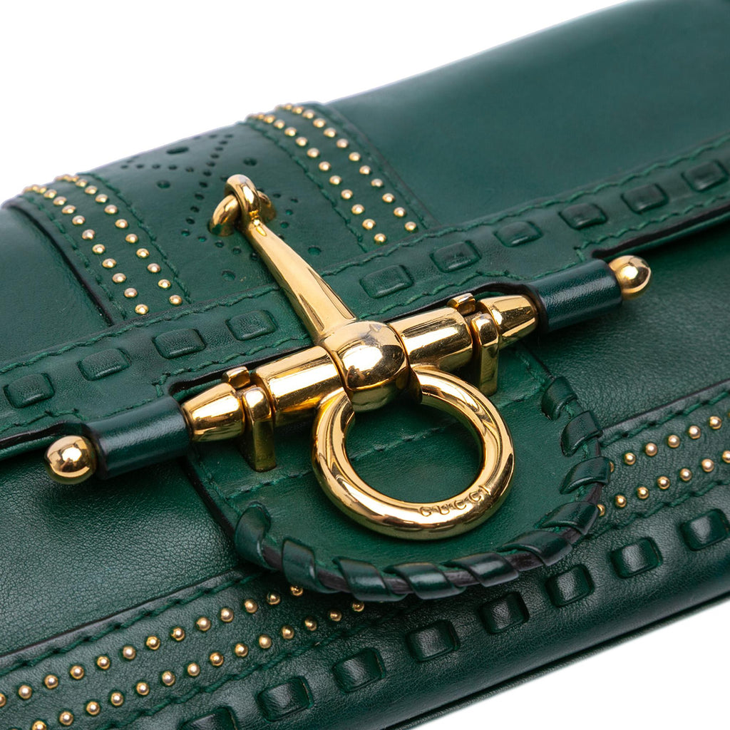 Gucci Leather Snaffle Bit Chain Shoulder Bag