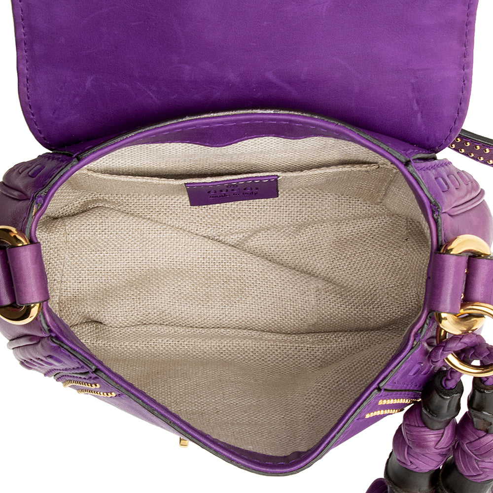 Gucci Leather Snaffle Bit Small Shoulder Bag (SHF-20362)