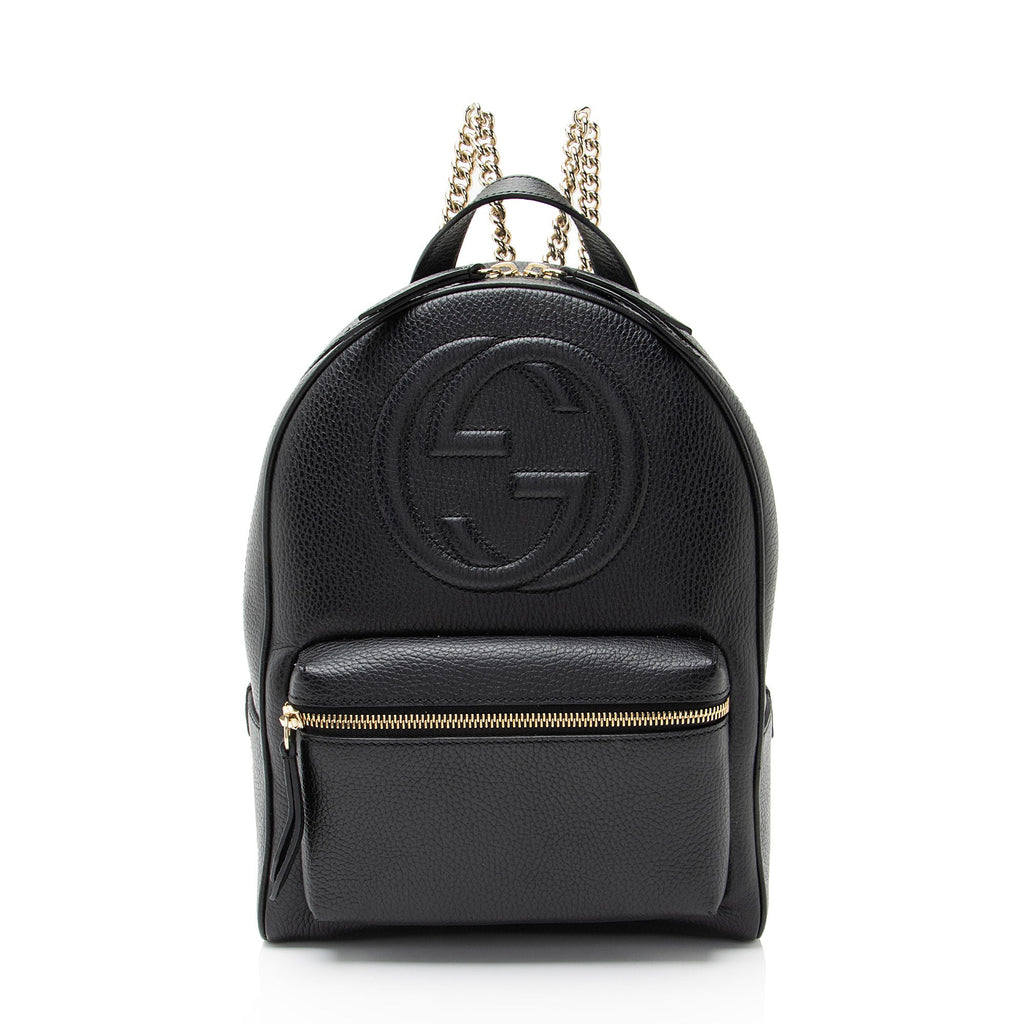 Gucci Leather Soho Chain Backpack