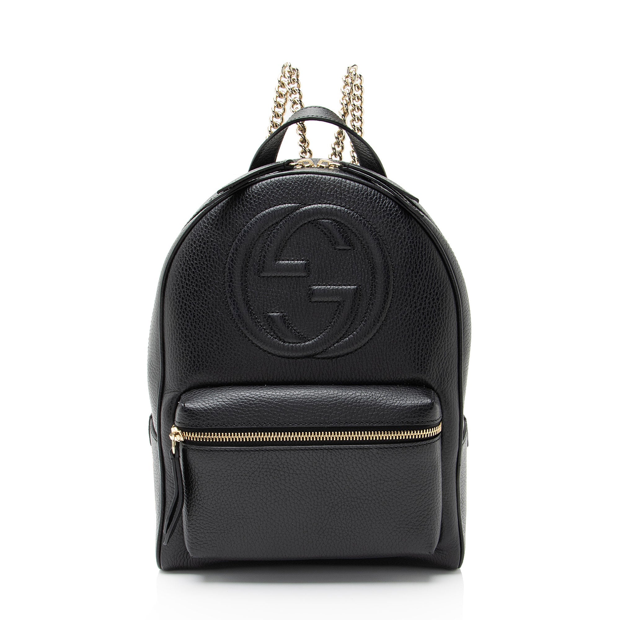 Gucci Leather Soho Chain Backpack
