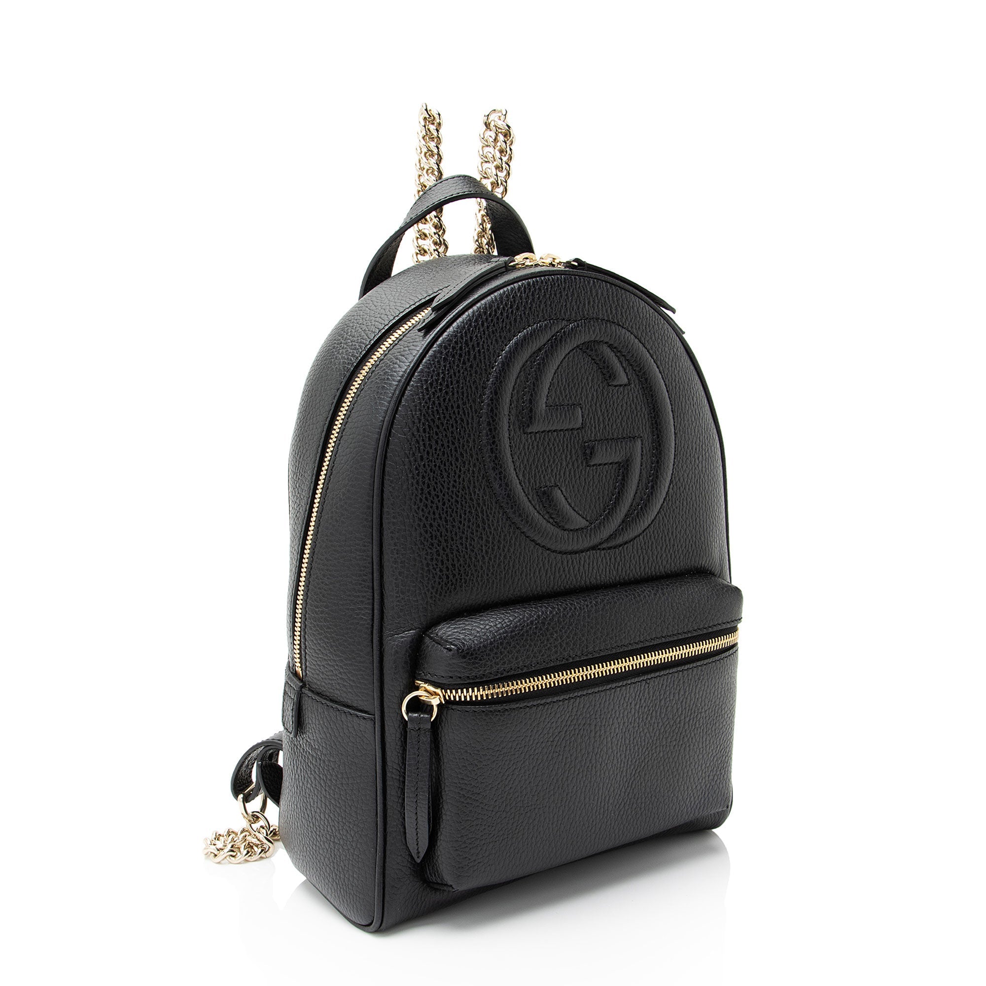 Gucci Leather Soho Chain Backpack
