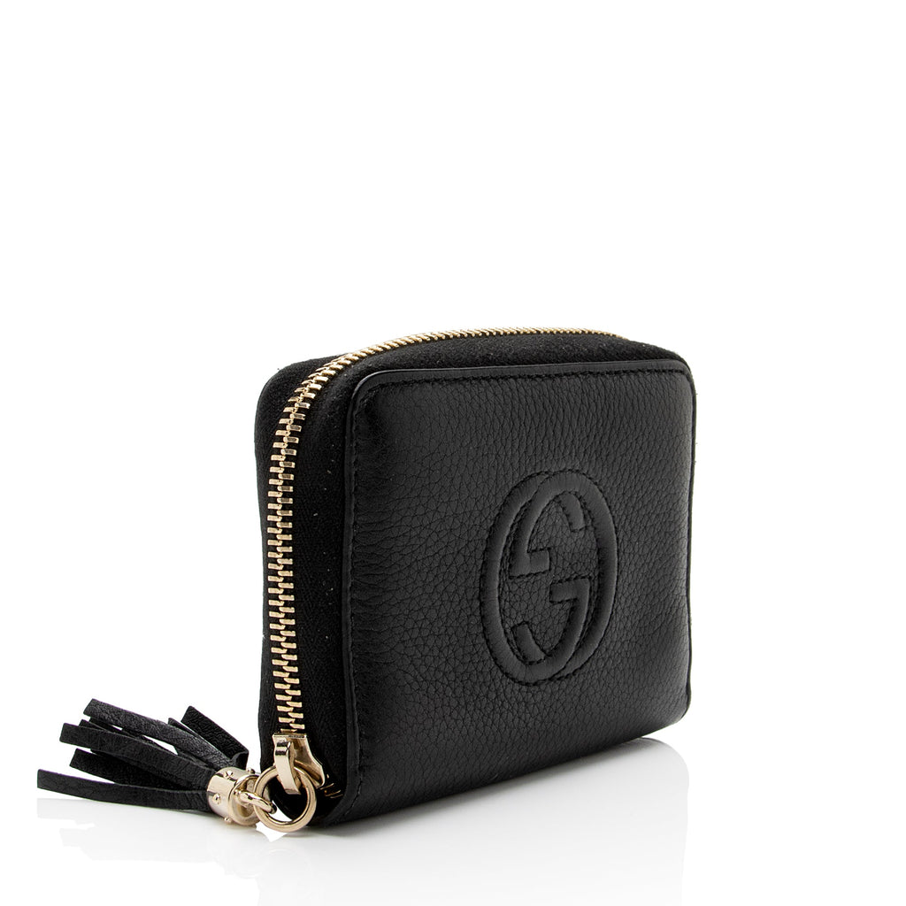 Gucci Leather Soho Compact Zip Around Wallet (SHF-VmdRHb)