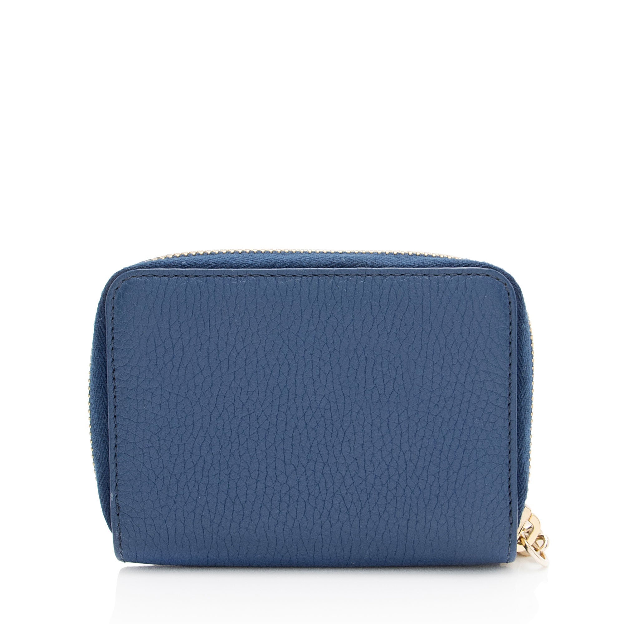 Gucci Leather Soho Compact Zip Around Wallet