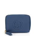 Gucci Leather Soho Compact Zip Around Wallet