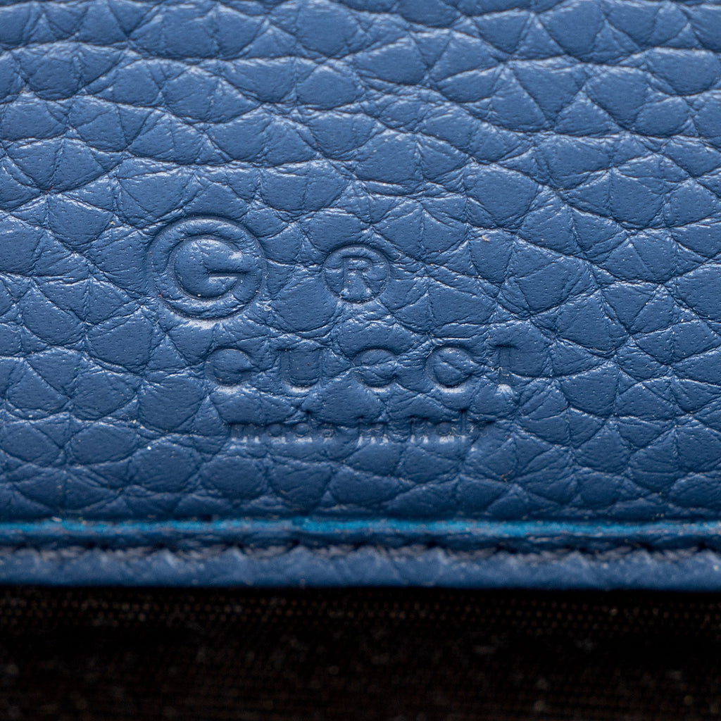 Gucci Leather Soho Compact Zip Around Wallet