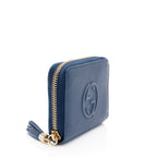 Gucci Leather Soho Compact Zip Around Wallet