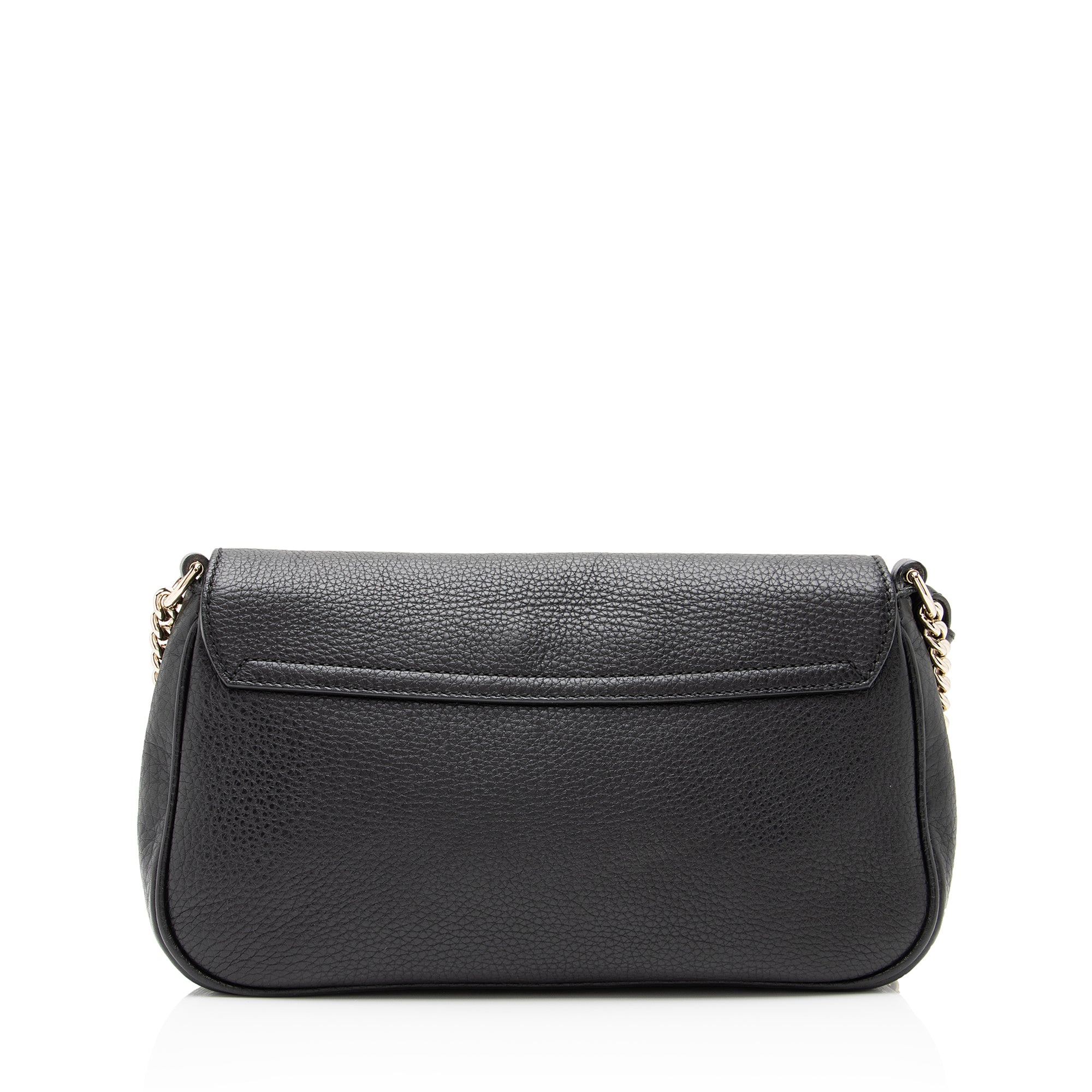 Gucci Leather Soho Flap Shoulder Bag (SHF-toSbyd)