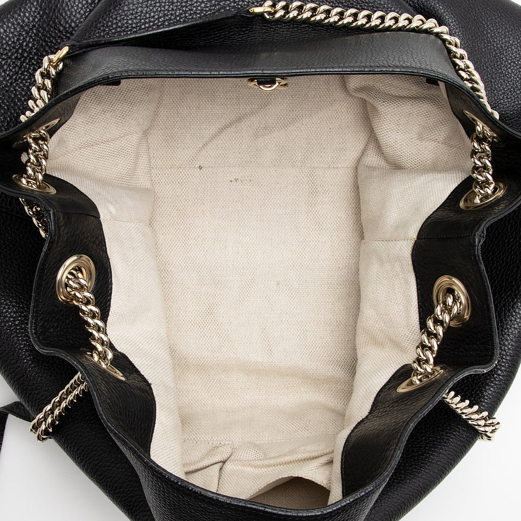 Gucci Leather Soho Large Shoulder Bag (SHF-22564)