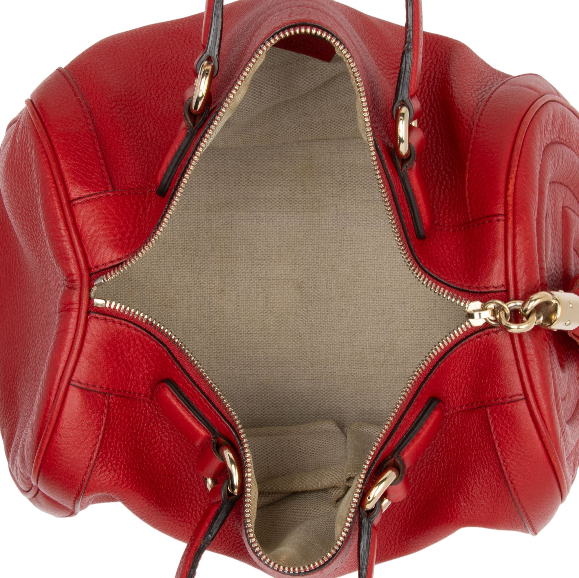Gucci Leather Soho Medium Boston Bag (SHF-Xicyed)