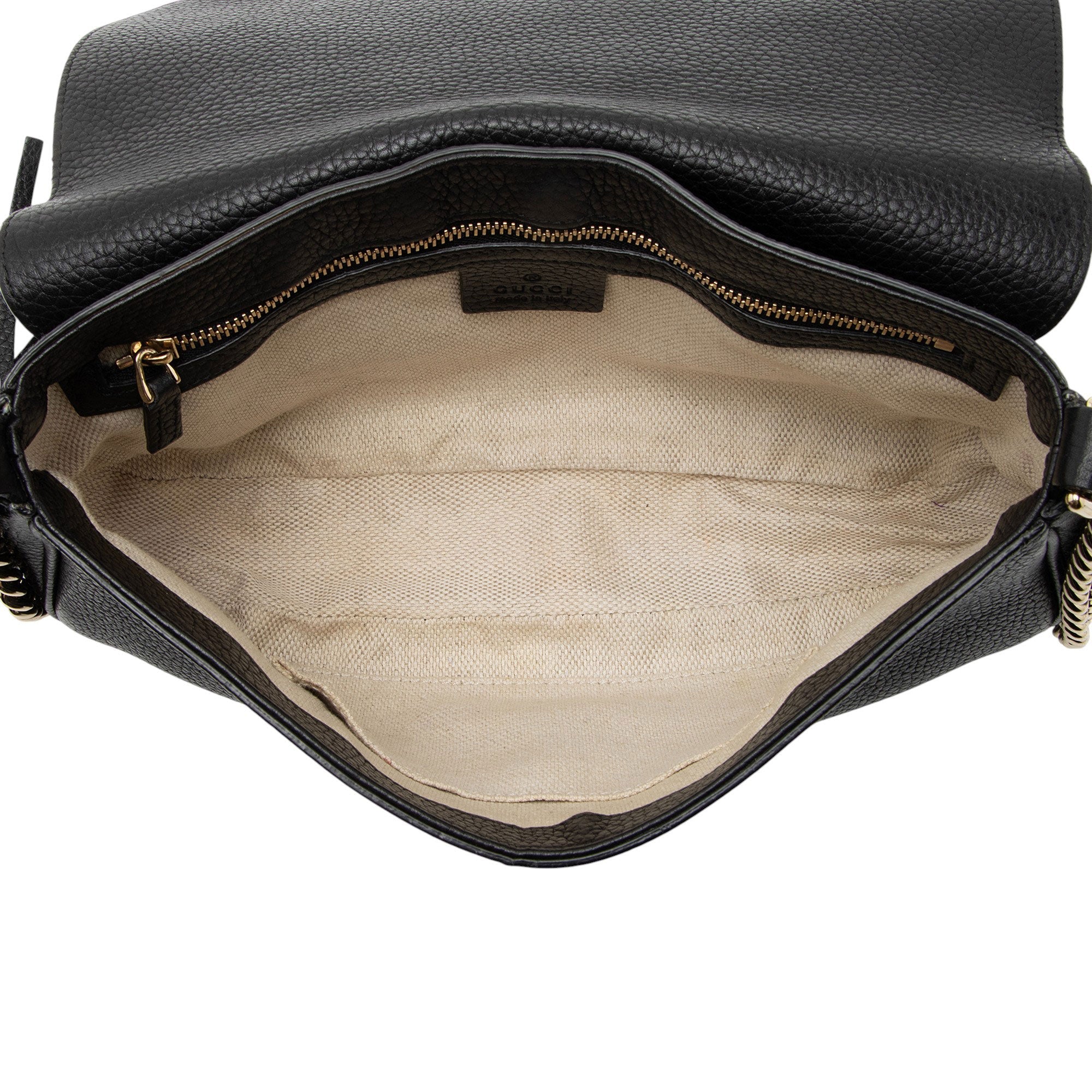 Gucci Leather Soho Medium Flap Bag