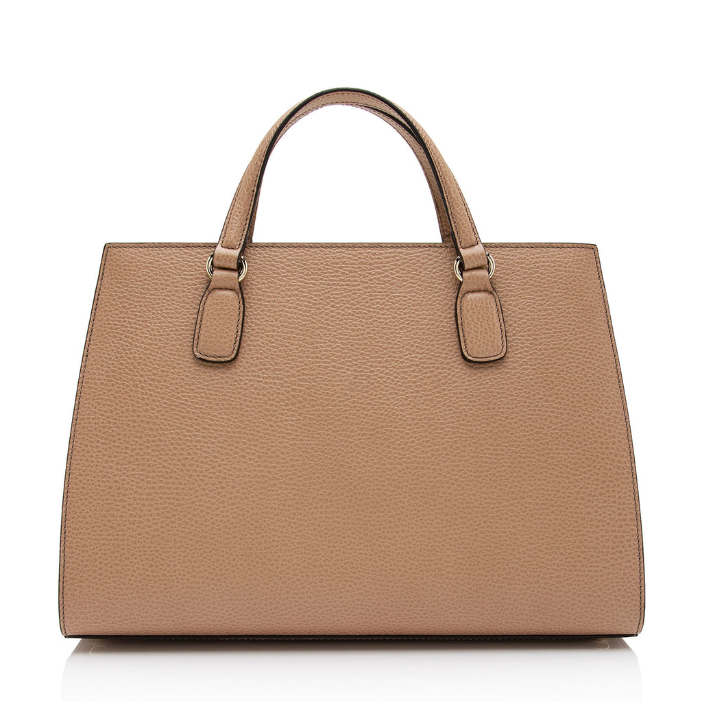 Gucci Leather Soho Medium Top Handle Satchel (SHF-auIjxm)