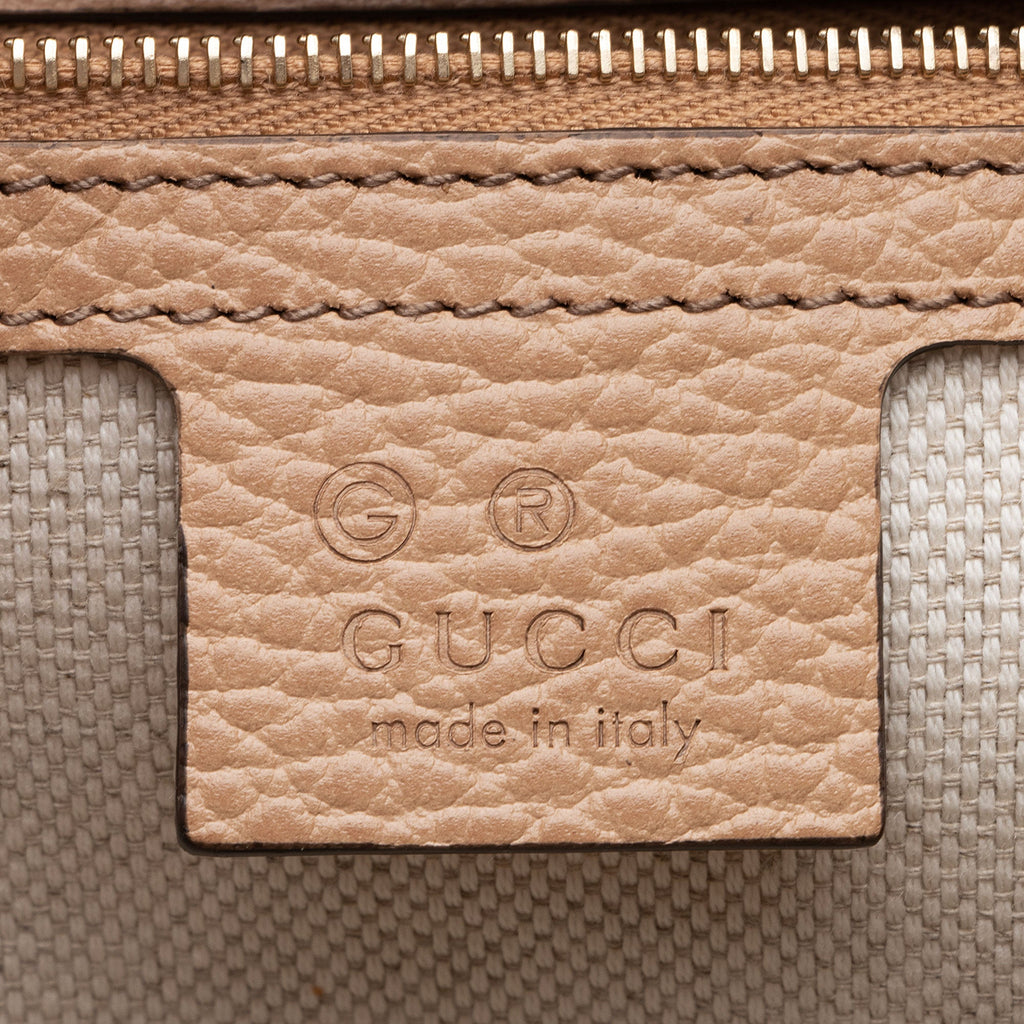 Gucci Leather Soho Medium Top Handle Satchel (SHF-auIjxm)
