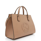 Gucci Leather Soho Medium Top Handle Satchel (SHF-auIjxm)