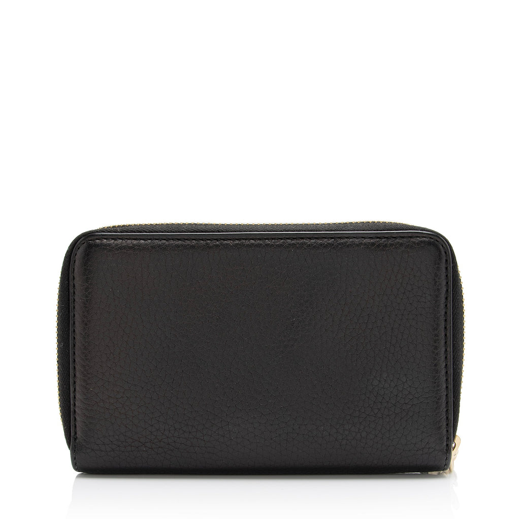 Gucci Leather Soho Medium Zip Around Wallet (SHF-23683)