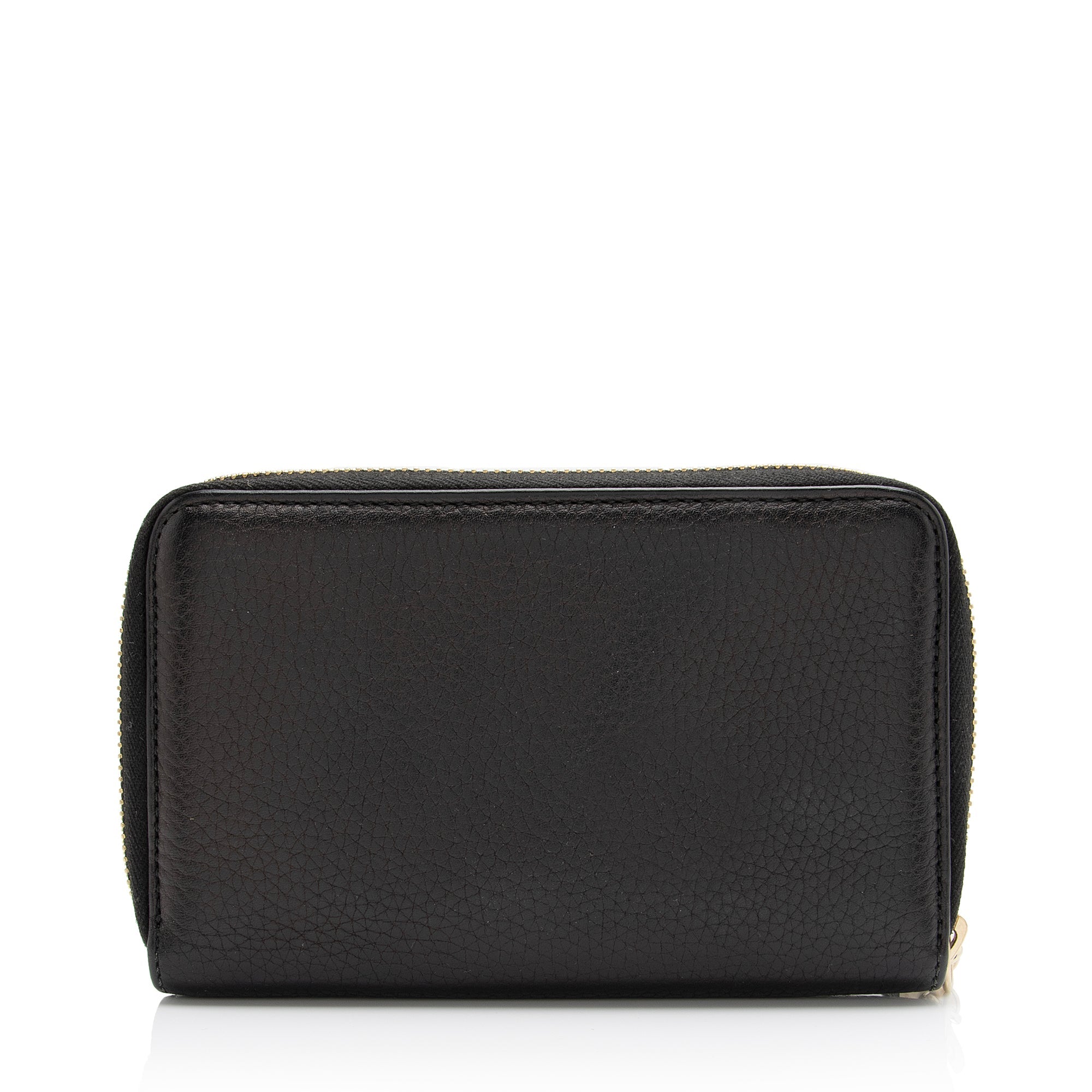 Gucci Leather Soho Medium Zip Around Wallet (SHF-23683)