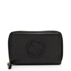 Gucci Leather Soho Medium Zip Around Wallet (SHF-23683)