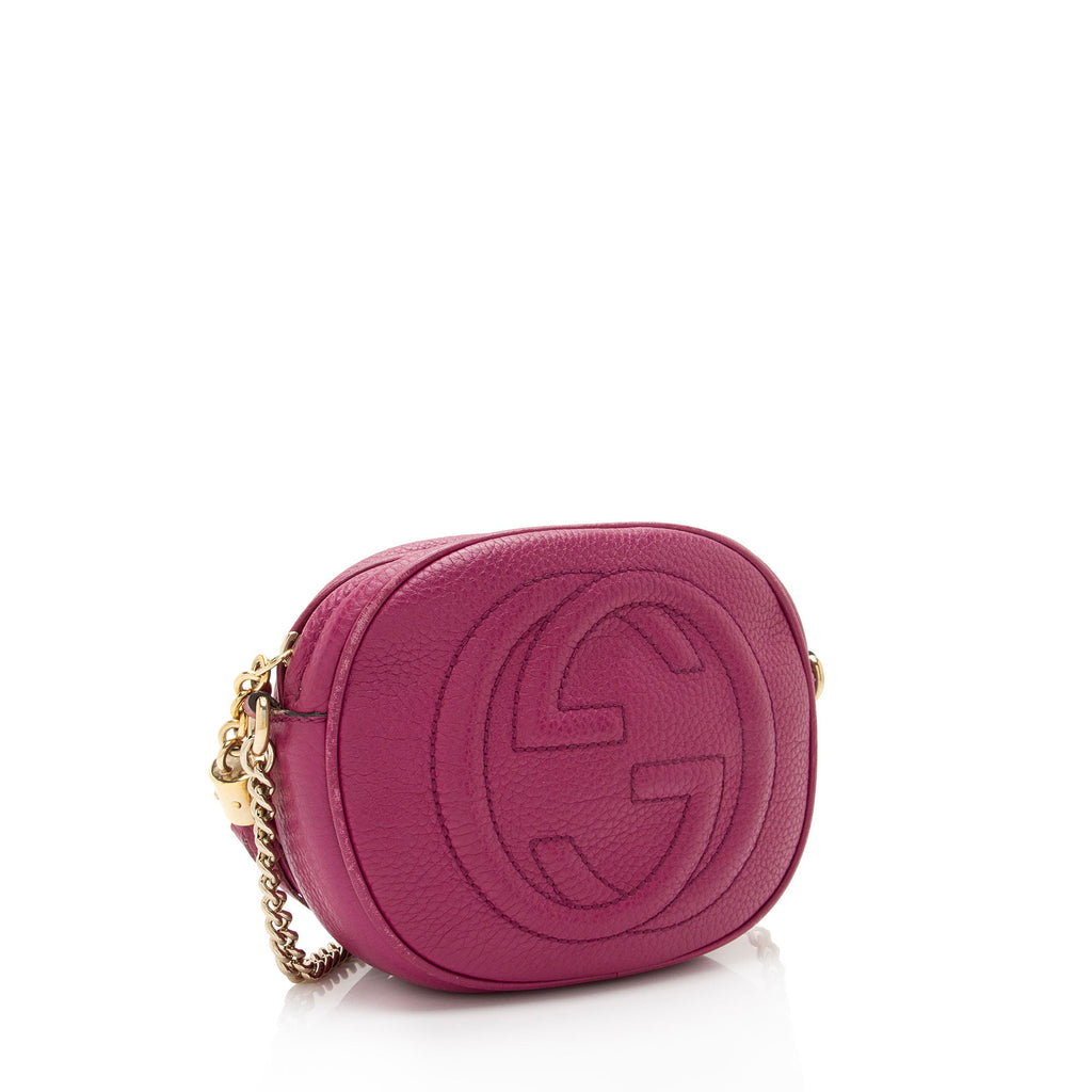 Gucci Leather Soho Mini Chain Bag (SHF-8kN0JE)
