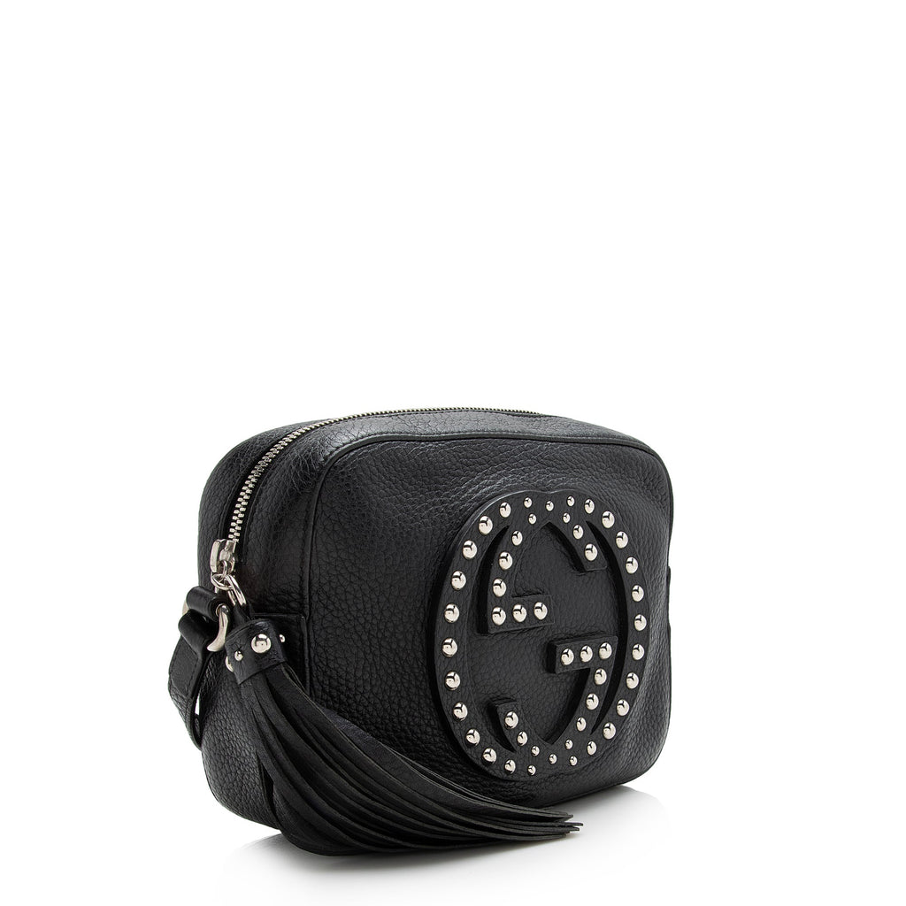 Gucci Leather Soho Studded Disco Bag (SHF-22623)