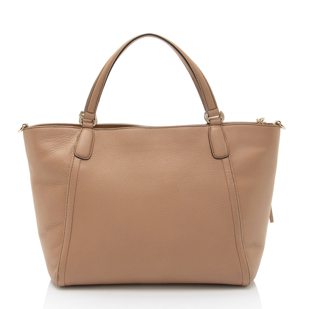 Gucci Leather Soho Top Handle Tote (SHF-eGmC43)