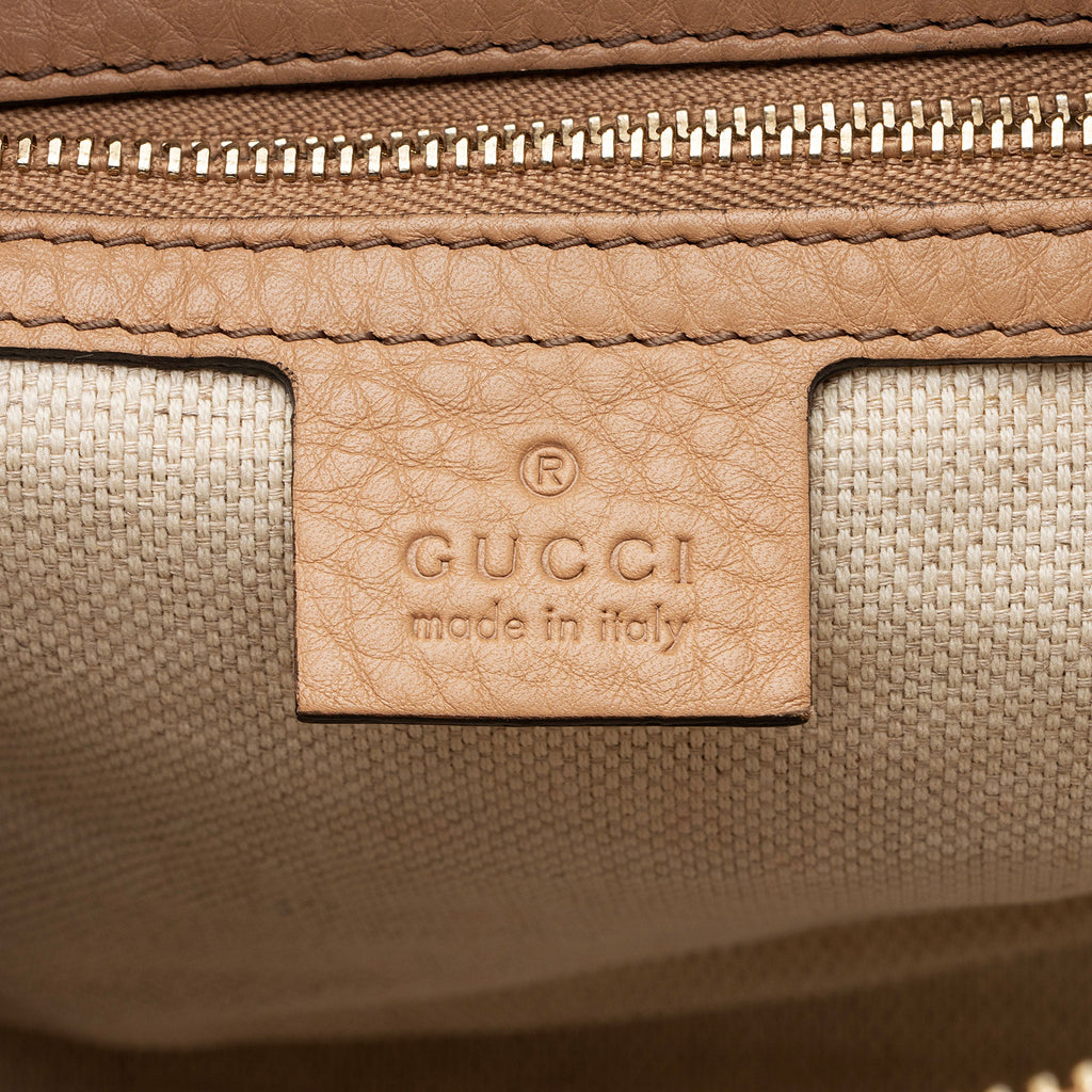Gucci Leather Soho Top Handle Tote (SHF-eGmC43)
