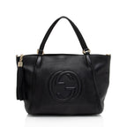 Gucci Leather Soho Top Handle (SHF-LCyvXT)