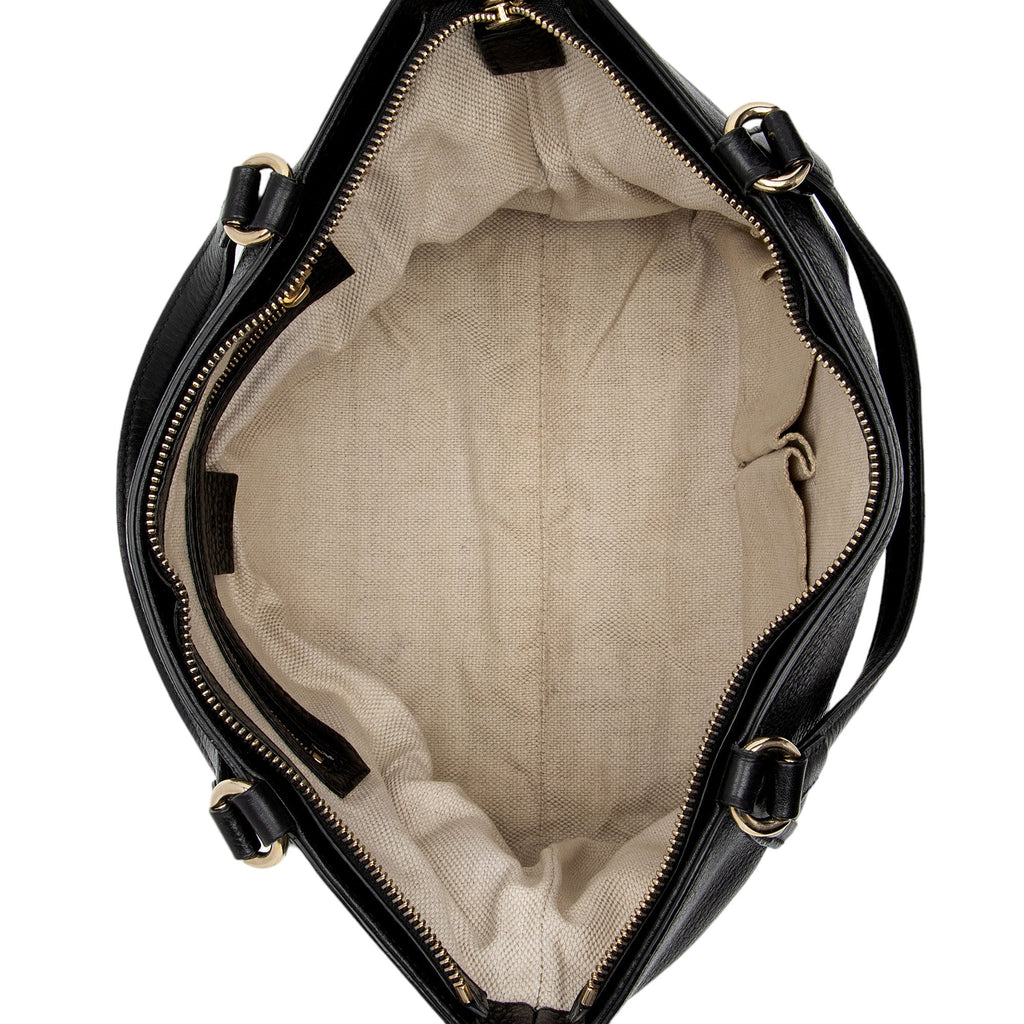 Gucci Leather Soho Top Handle (SHF-LCyvXT)