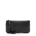 Gucci Leather Soho Wristlet (SHF-tCQd7D)