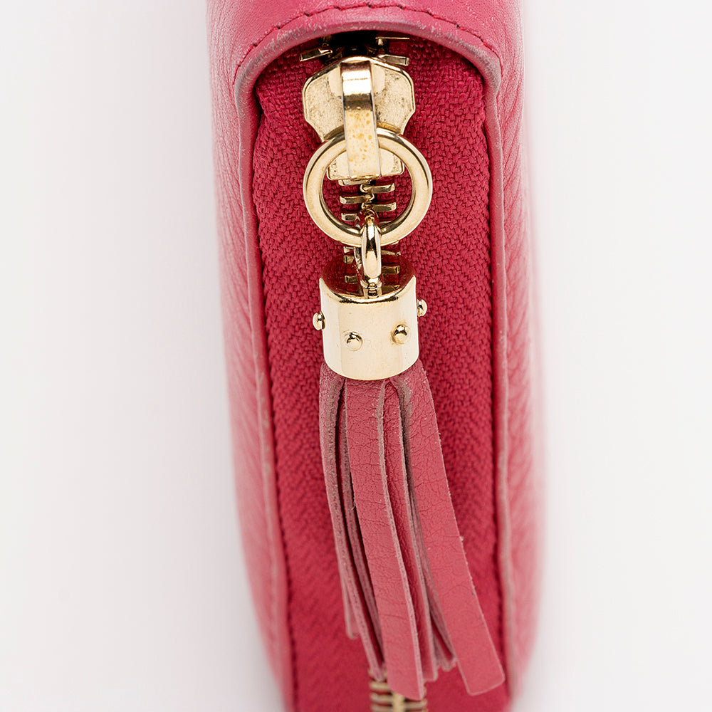Gucci Leather Soho Zip Around Wallet (SHF-21318)