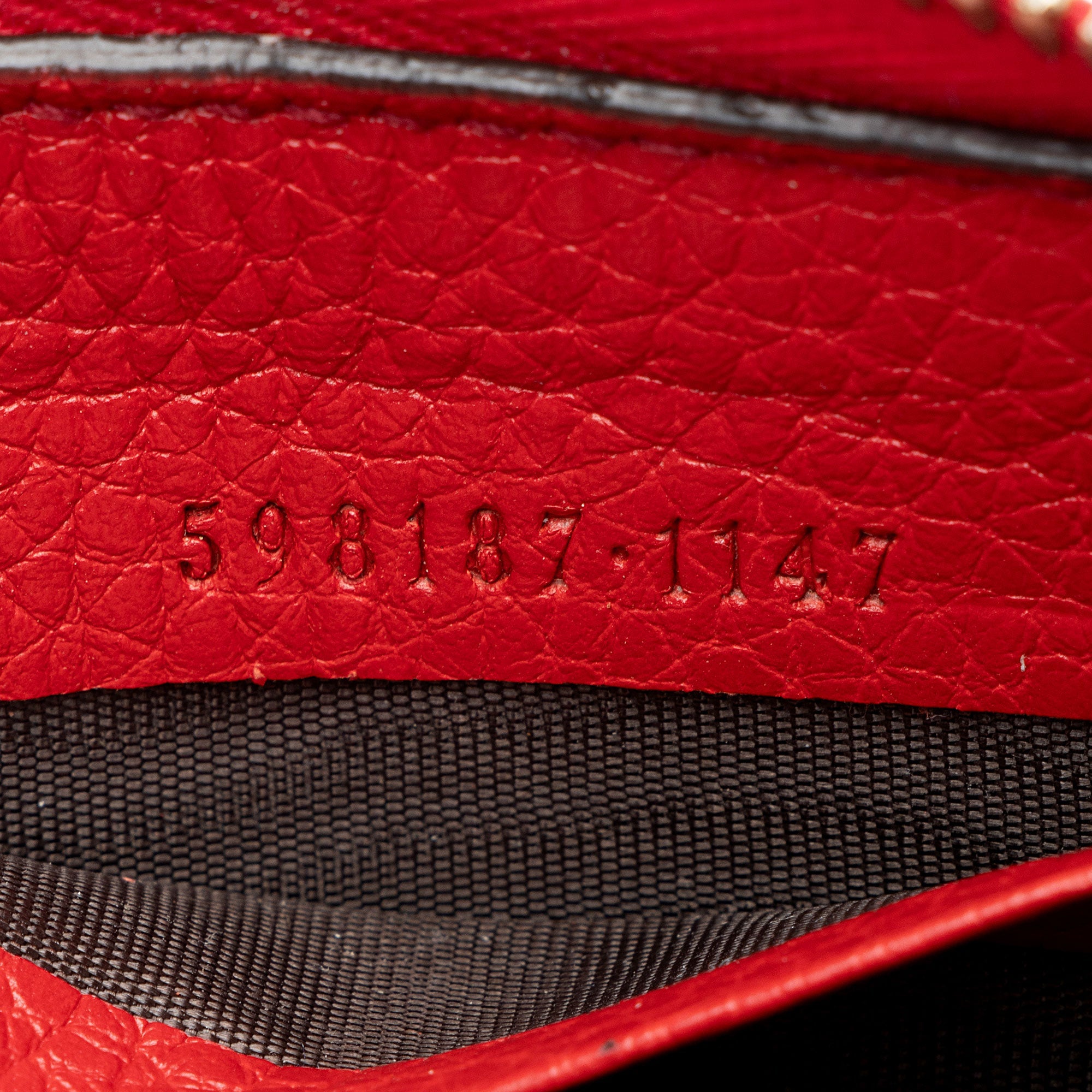 Gucci Leather Soho Zip Around Wallet