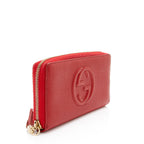 Gucci Leather Soho Zip Around Wallet