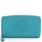 Gucci Leather Soho Zip Around Wallet