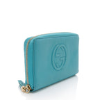 Gucci Leather Soho Zip Around Wallet