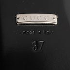 Gucci Leather Square G Slide Sandals - Size 7 / 37