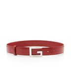 Gucci Leather Square G Slim Belt - Size 26 / 65 (SHF-LRKDXs)