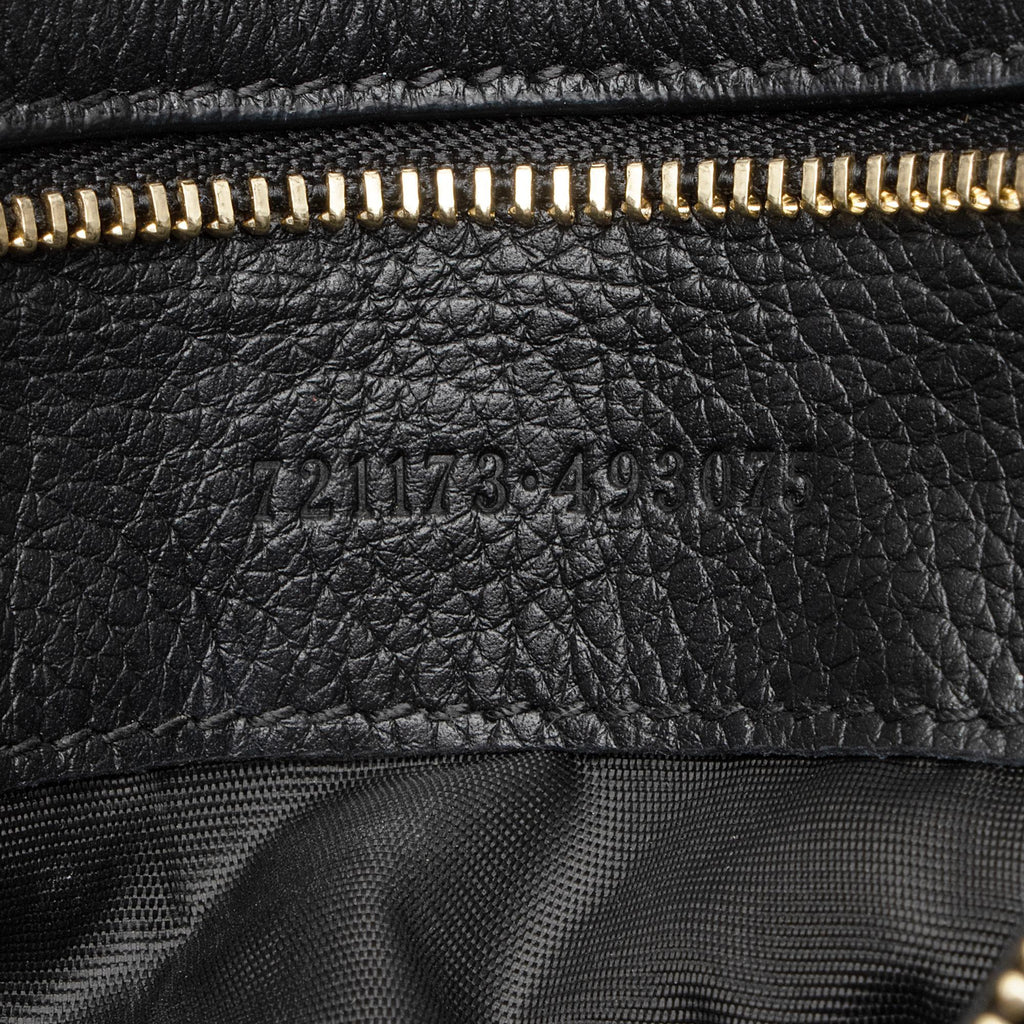 Gucci Leather Studded Blondie Top Handle Medium Shoulder Bag (SHF-R9Ze9C)
