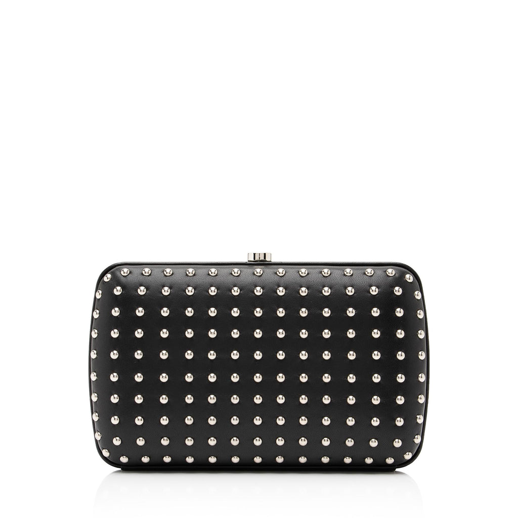 Gucci Leather Studded Broadway Clutch