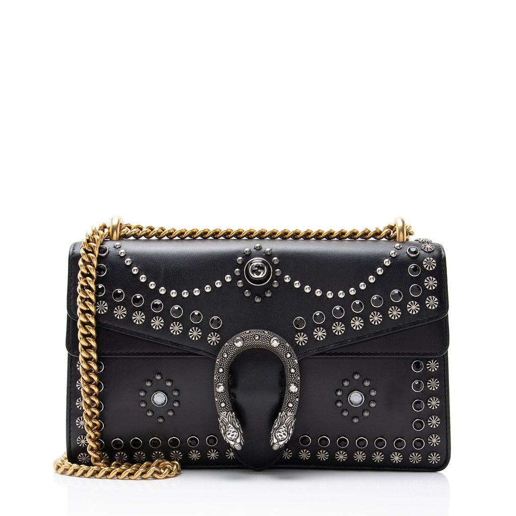 Gucci Leather Studded Dionysus Medium Shoulder Bag