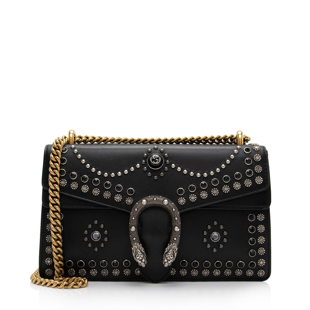 Gucci Leather Studded Dionysus Small Shoulder Bag (SHF-4mjFWd)