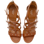 Gucci Leather Studded Gladiator Sandals - Size 10 / 40