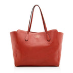 Gucci Leather Swing Medium Tote (SHF-19491)